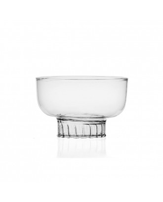 Bol din sticla, 10 cm, Clear, Liberta - designer Margherita Rui - ICHENDORF